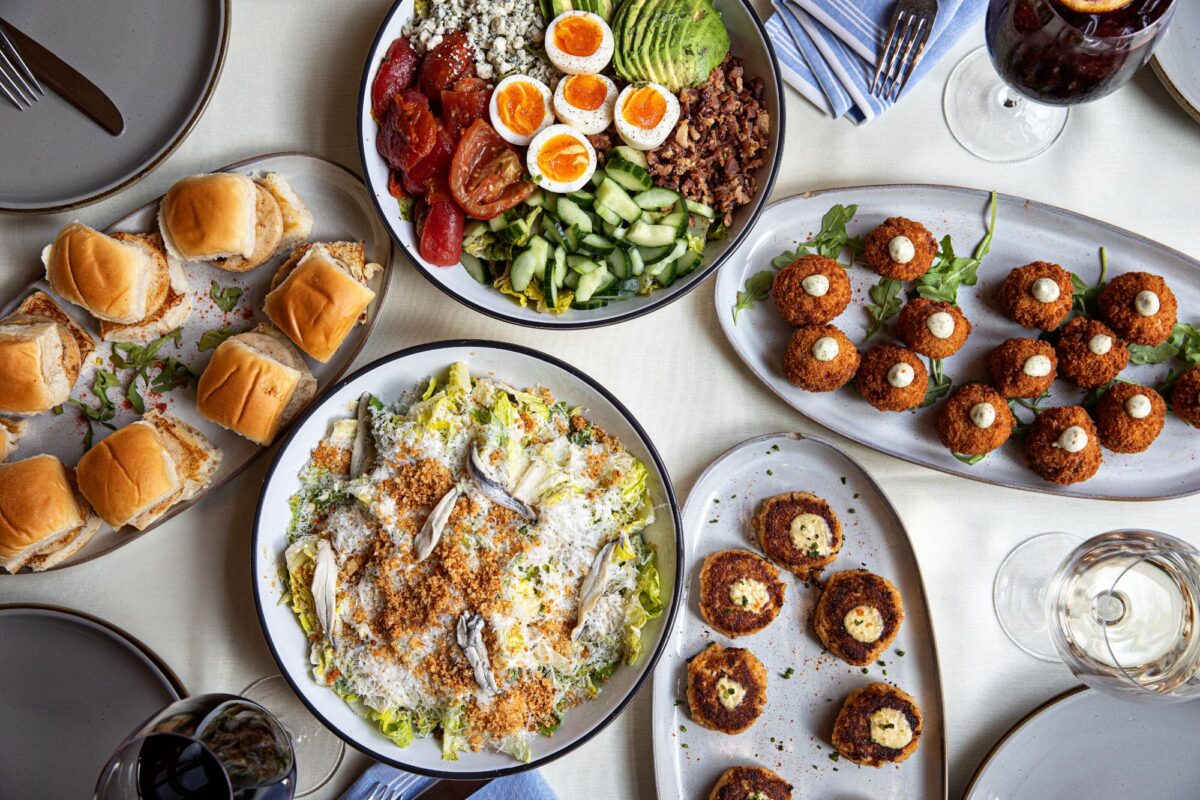 A spread of food from the Kingstide on Daniel Island, SC.