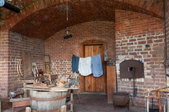 Historical details in Fort Clinch