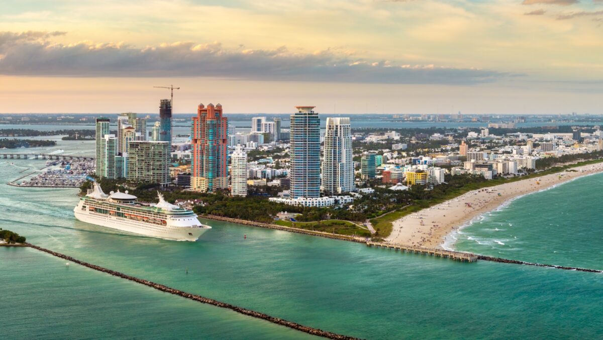 Cruise ship in Miami