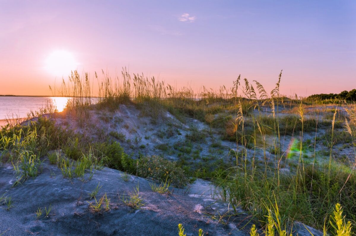 St. Andrews Beach Park on Jekyll Island Georgia
